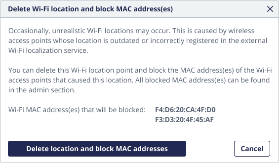 Wi-Fi localization details